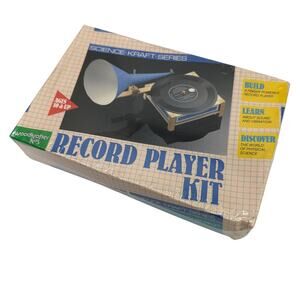 Woodkrafter Kits Science-Kraft Series Record Player Kit Model 16501 Sealed